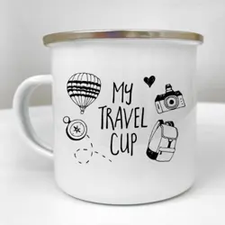 Smaltovaný hrnek Camper My travel cup